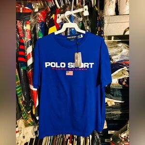 Ralph Lauren Heritage blue Polo Sport logo, T-shirt, jersey NWT